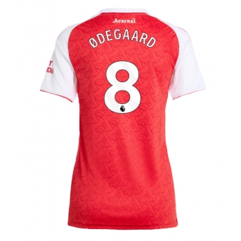 Billige Fotballdrakt Arsenal Martin Odegaard #8 Replika Hjemmedrakt Dame 2025-26 Kortermet